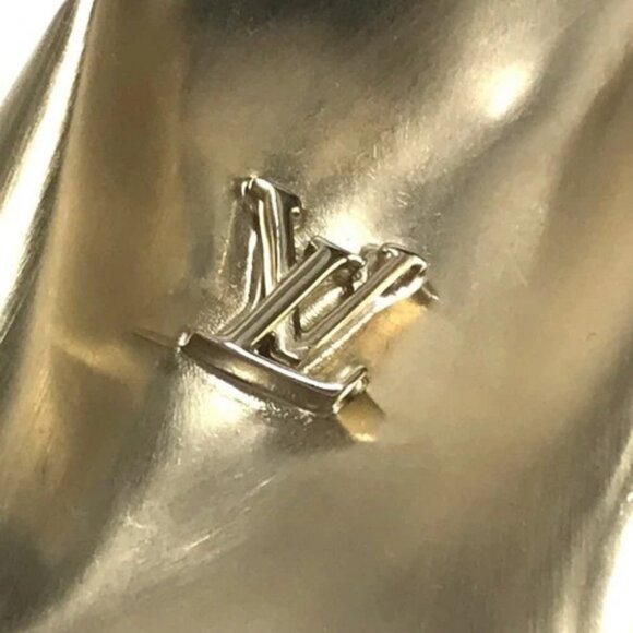 LOUIS VUITTON M02400 LV logo Pierce LV Sculpture Accessories Pierce Metal Gold - Picture 14 of 16